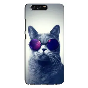 Чохол з принтом для Huawei P10 Plus, VKY (AlphaPrint) Модні коти (Стильний кіт)