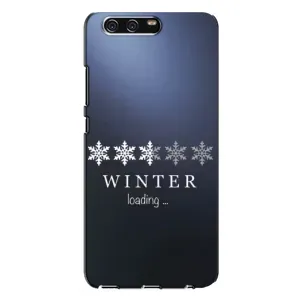 Зимні Чохли для Хуавей П10 Плюс - прозорий фон (Winter loading)