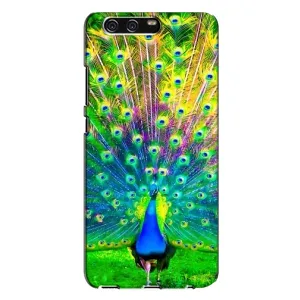 Чохол з пташками на Huawei P10 Plus, VKY (VPrint) (Яскравий Павлин)