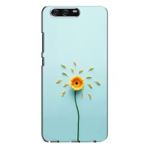 Чохли з квітами для Huawei P10 Plus, VKY (VPrint) (Жовта квітка)