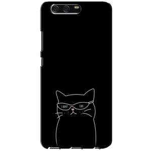 Чехол с рисунком кот на Huawei P10, VTR (Равнодушный кот)