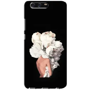 Чехлы (ART) Цветы на Huawei P10, VTR (VPrint) (Белые цветы)