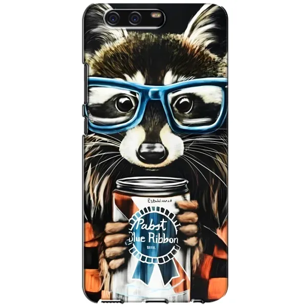 Чехол с принтом «Енот с банкой» для Huawei P10 (VTR)