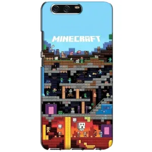 Чехол Майнкрафт на Huawei P10, VTR (AlphaPrint) Minecraft (фон Minecraft)