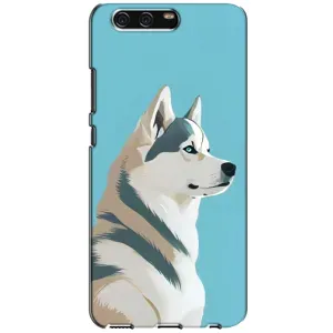 Чехол с Хаски для Huawei P10, VTR - (AlphaPrint) (Хаски арт)