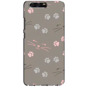 Чехол с рисунком кот на Huawei P10, VTR (Лапы и усы)