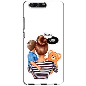 Чехол с печатью для Huawei P10, VTR - (Мама с ребенком) (AlphaPrint) (Мама с сыном)
