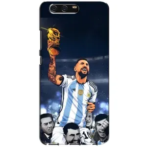 Чехлы для Huawei P10, VTR (Leo чемпион) (AlphaPrint) (Месси с кубком)