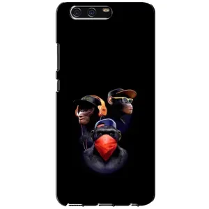 Чехол с Обезьянами Huawei P10, VTR - (AlphaPrint) (Три обезьяны)