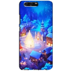 Рождественские Чехлы для Huawei P10, VTR (VPrint) (Рождественский город)