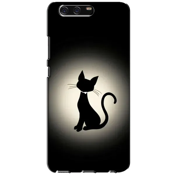 Чехол с принтом «Силуэт котика» для Huawei P10 (VTR)