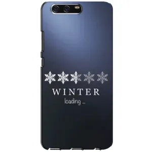 Зимние Чехлы для Хуавей П10 - прозрачный фон (Winter loading)