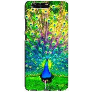 Чехол с птицами на Huawei P10, VTR (VPrint) (Яркий Павлин)