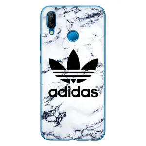 Чехлы Адидас для Huawei P20 Lite (2019) (AlphaPrint) (Адидас на мраморе)