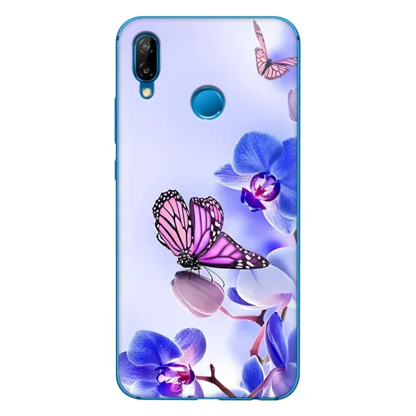 Чехол с принтом «Бабочка на цветочке» для Huawei P20 Lite (2019)