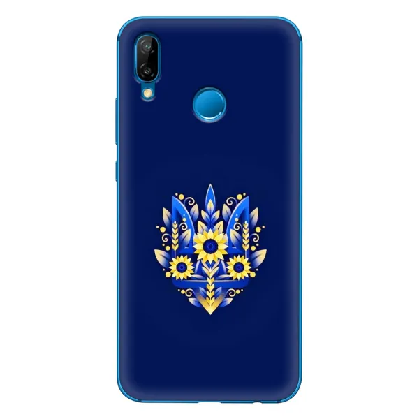 Чехол с принтом «Цветочный Герб» для Huawei P20 Lite (2019)