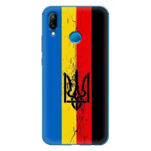 Украинские Чехлы для Huawei P20 Lite (2019) с картинкой УПА (AlphaPrint) (Флаг УПА)