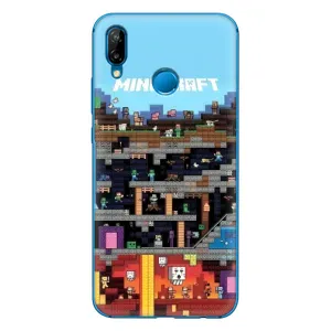 Чохол Майнкрафт на Huawei P20 Lite (2019) (AlphaPrint) Minecraft (фон Minecraft)