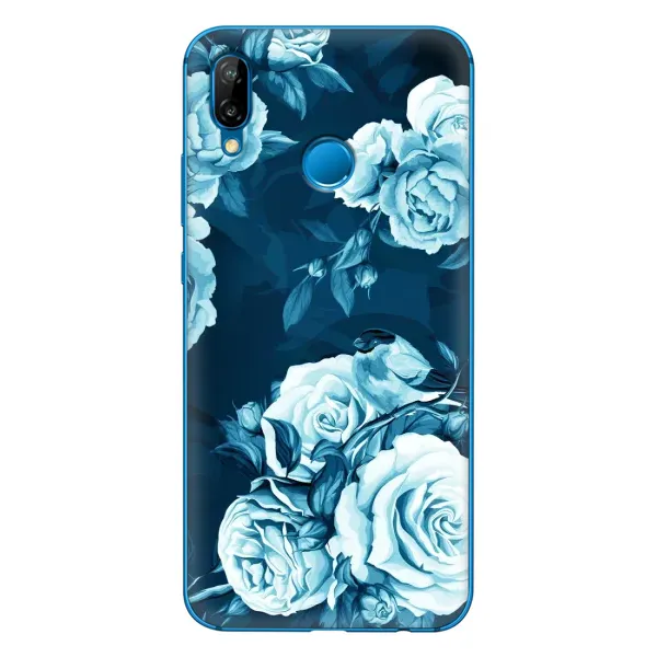 Чехол с принтом «Голубые Бутоны» для Huawei P20 Lite (2019)