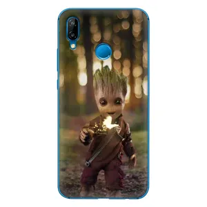 Чехол МАРВЕЛ для П20 Лайт 2019 (AlphaPrint) (I am Groot)
