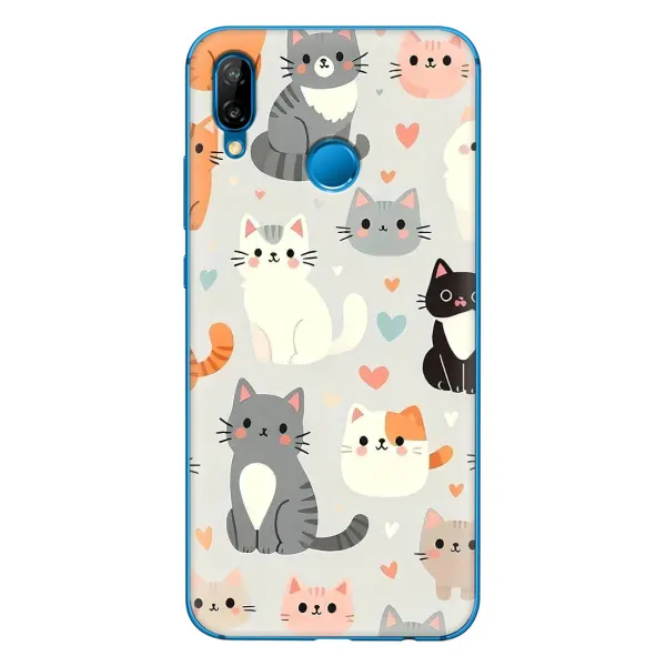 Чохол з принтом «Колаж котів» для Huawei P20 Lite (2019) Чохол з принтом «Колаж котів» для Huawei P20 Lite (2019)