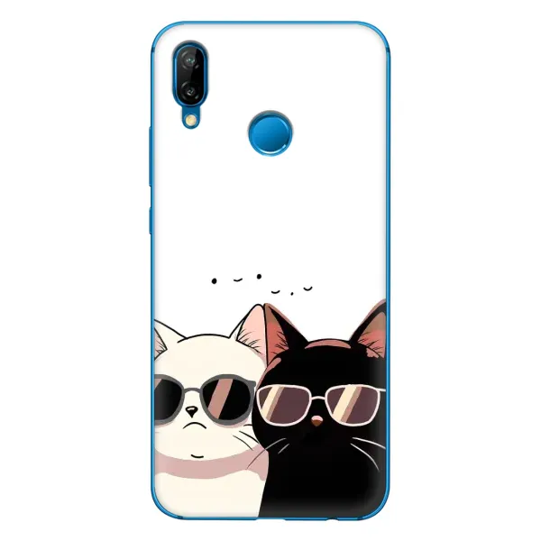 Чохол з принтом «Коти в окулярах» для Huawei P20 Lite (2019) Чохол з принтом «Коти в окулярах» для Huawei P20 Lite (2019)