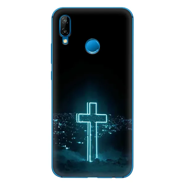 Чехол с принтом «Крест и город» для Huawei P20 Lite (2019)