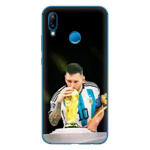 Чехлы для Huawei P20 Lite (2019) (Leo чемпион) (AlphaPrint) (Кубок Месси)