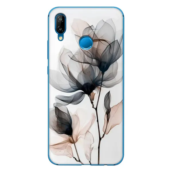 Чохол з принтом «Квіти на білому» для Huawei P20 Lite (2019) Чохол з принтом «Квіти на білому» для Huawei P20 Lite (2019)