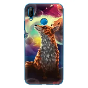 Чехлы с картинкой Лисички для Huawei P20 Lite (2019) (VPrint) (Лисица в космосе)
