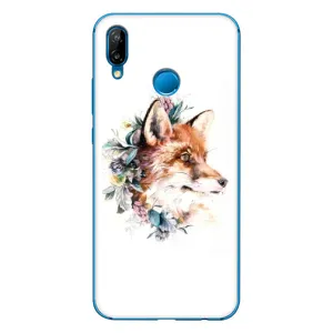 Чехлы с картинкой Лисички для Huawei P20 Lite (2019) (VPrint) (Лисичка в цветочках)