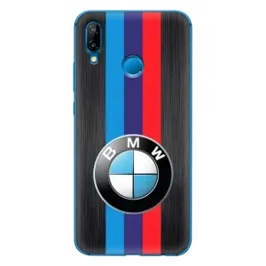 Чехол для П20 Лайт 2019 - с принтом БМВ (AlphaPrint) (Лого BMW)