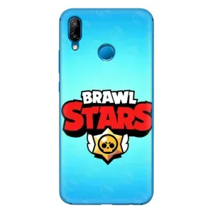 Чехлы Brawl Stars для Huawei P20 Lite (2019) (AlphaPrint) (Лого Бравл Старс)