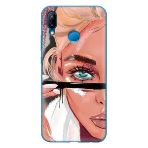 Чохол з друком для Huawei P20 Lite (2019) - (Мода) (AlphaPrint) (Макіяж)