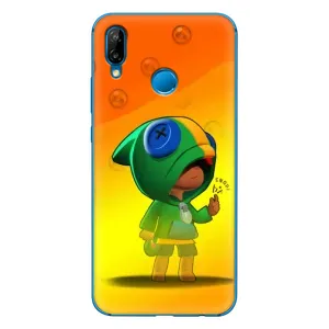 Чехол для Huawei P20 Lite (2019) Бравл Старс (VPrint) (Мальчик Леон)