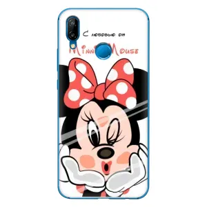 Эксклюзивный чехол для Huawei P20 Lite (2019) (AlphaPrint - Мультяшные) (Маус Минни)