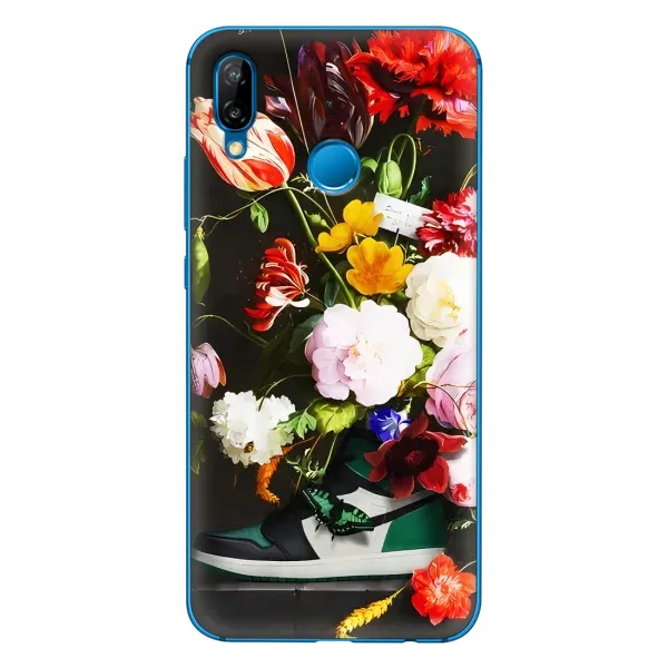 Чехол с принтом «Nike цветы» для Huawei P20 Lite (2019)