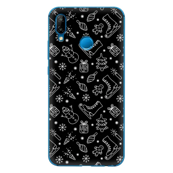 Чехол с принтом «Новогодний фон» для Huawei P20 Lite (2019) Чехол с принтом «Новогодний фон» для Huawei P20 Lite (2019)