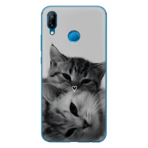 Чохол з принтом «Пара котів» для Huawei P20 Lite (2019)