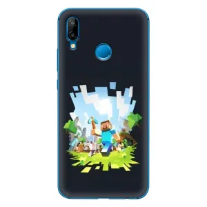 Чохол Майнкрафт на Huawei P20 Lite (2019) (AlphaPrint) Minecraft (персонажі Minecraft)