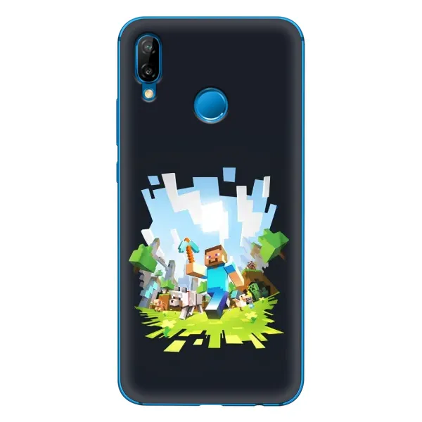 Чехол с принтом «персонажи Minecraft» для Huawei P20 Lite (2019)