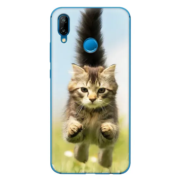 Чехол с принтом «Прыжок кота» для Huawei P20 Lite (2019)