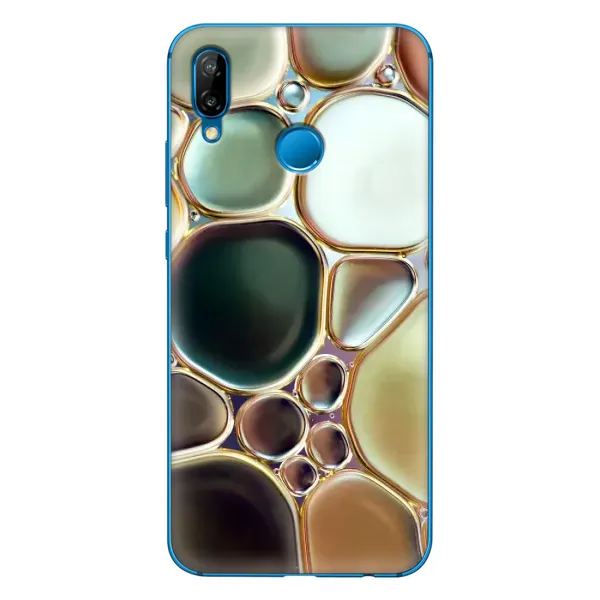 Чехол с принтом «Радужный Мрамор» для Huawei P20 Lite (2019)