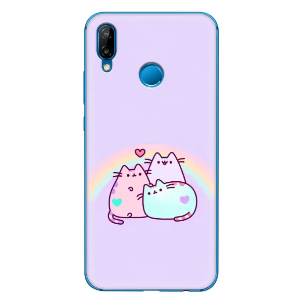 Чехол с принтом «Радужные котики» для Huawei P20 Lite (2019) Чехол с принтом «Радужные котики» для Huawei P20 Lite (2019)