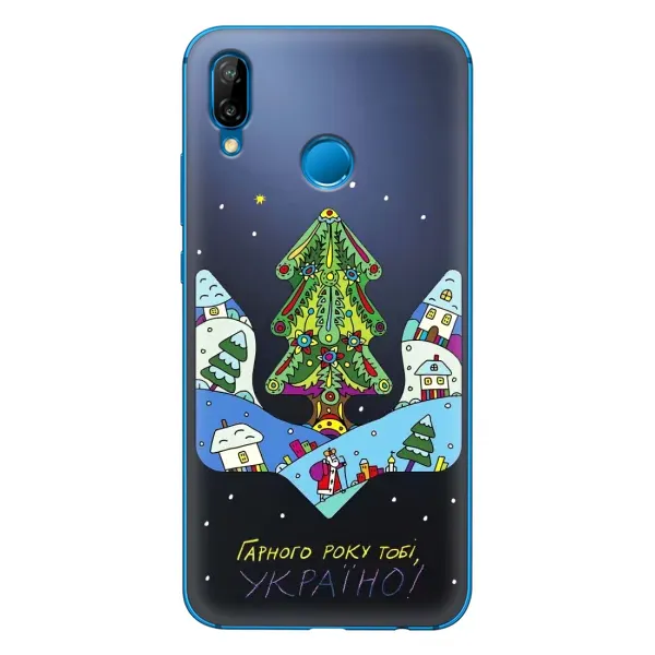 Чехол с принтом «Рождественский герб» для Huawei P20 Lite (2019)