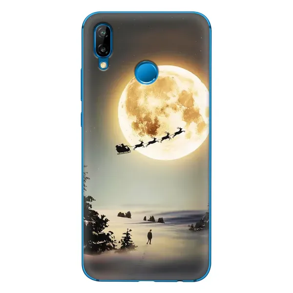 Чехол с принтом «Санта на луне» для Huawei P20 Lite (2019) Чехол с принтом «Санта на луне» для Huawei P20 Lite (2019)