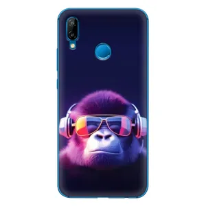 Чехол с Обезьянами Huawei P20 Lite (2019) - (AlphaPrint) (Стильная обезьяна)