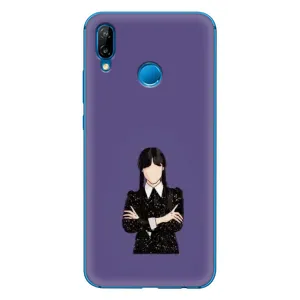 Чехлы Венсдей на Huawei P20 Lite (2019) Уэнсдей (AlphaPrint) (Уэнздей в черном)