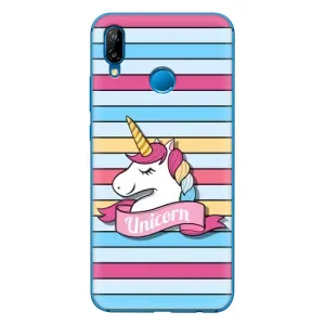 Чохол для P20 Lite 2019 - (Єдинорожки - Новинки) (AlphaPrint) (Unicorn)