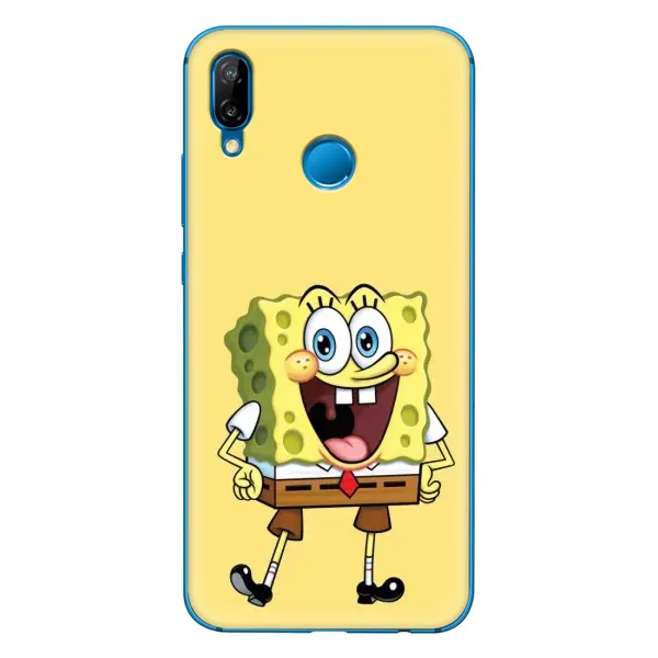 Чохол з принтом «Веселий Спанч Боб» для Huawei P20 Lite (2019)